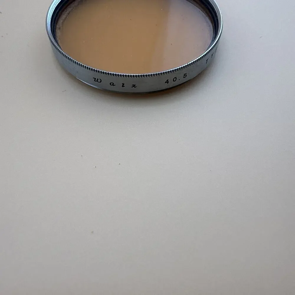 Vintage Walz 40.5 Type F WarmPhotographic Filter Screw-In Made in Japan w/Case